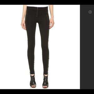 Alice + Olivia Suede Ponte Leggings